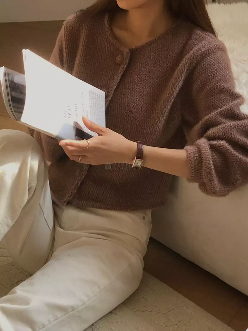Atthismoment - Korean Women Fashion - #momslook - Forming Cardigan - 7