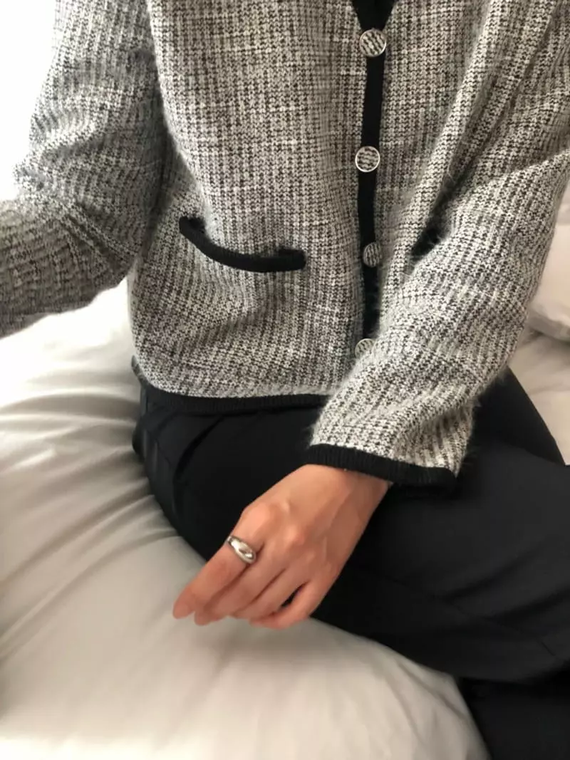 Atthismoment - Korean Women Fashion - #momslook - Cling Cardigan - 6