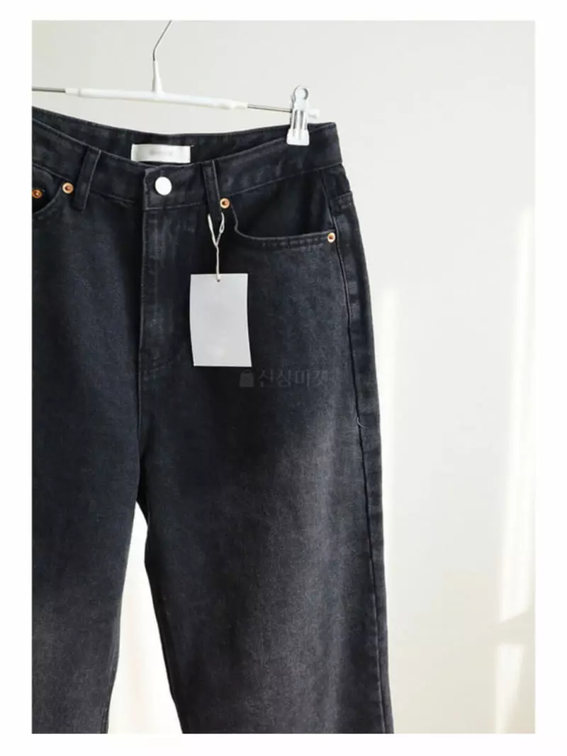 Atthismoment - Korean Women Fashion - #romanticstyle - Fleece Black Jeans - 6