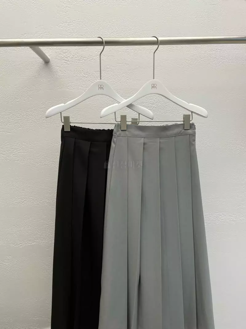 Atthismoment - Korean Women Fashion - #romanticstyle - Franche Wrinkle Skirt - 6