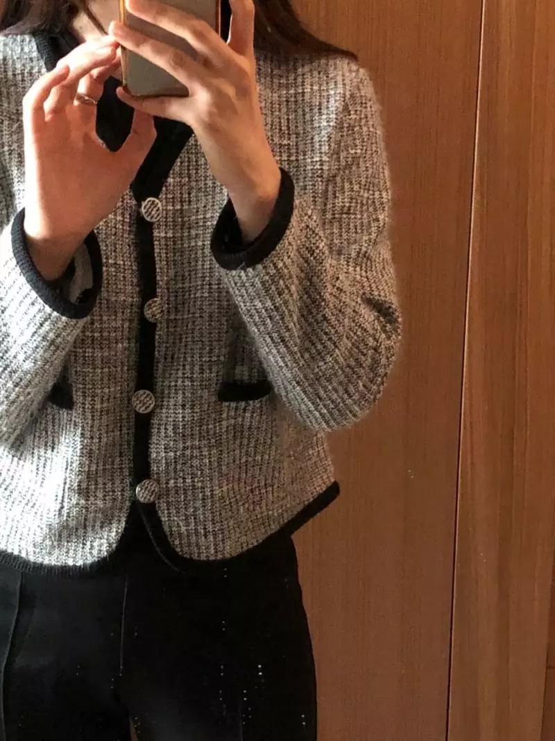 Atthismoment - Korean Women Fashion - #shopsmall - Cling Cardigan