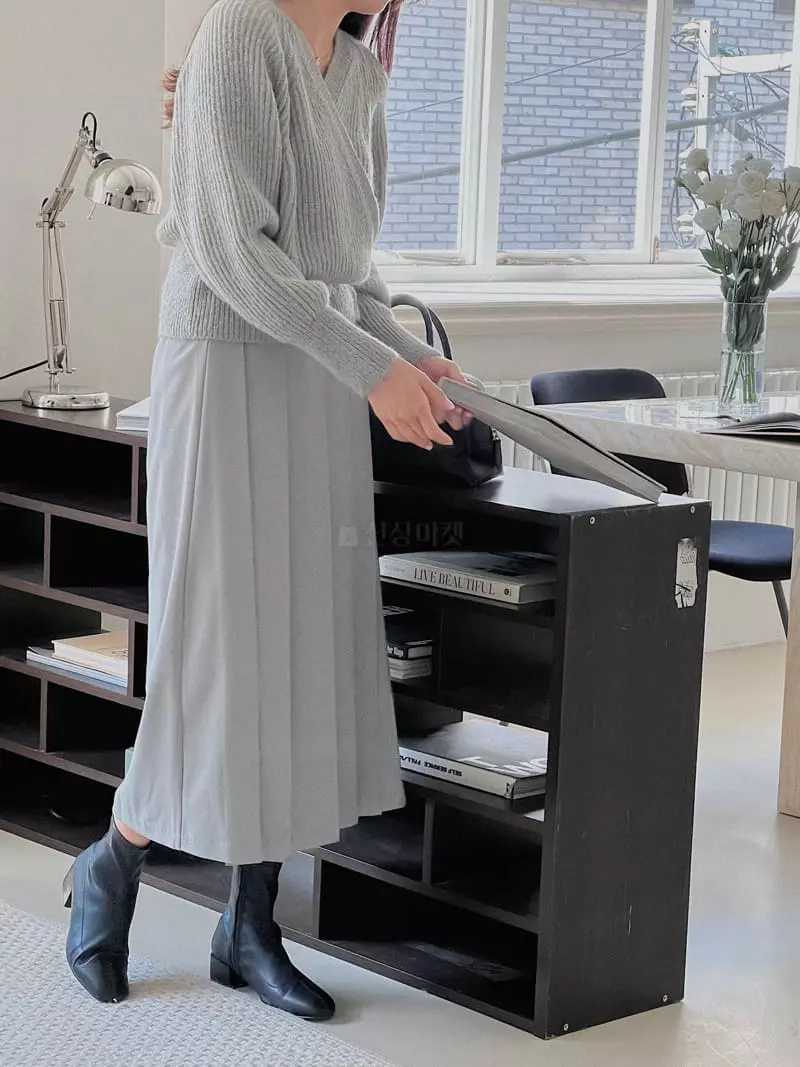 Atthismoment - Korean Women Fashion - #vintageinspired - Franche Wrinkle Skirt - 2