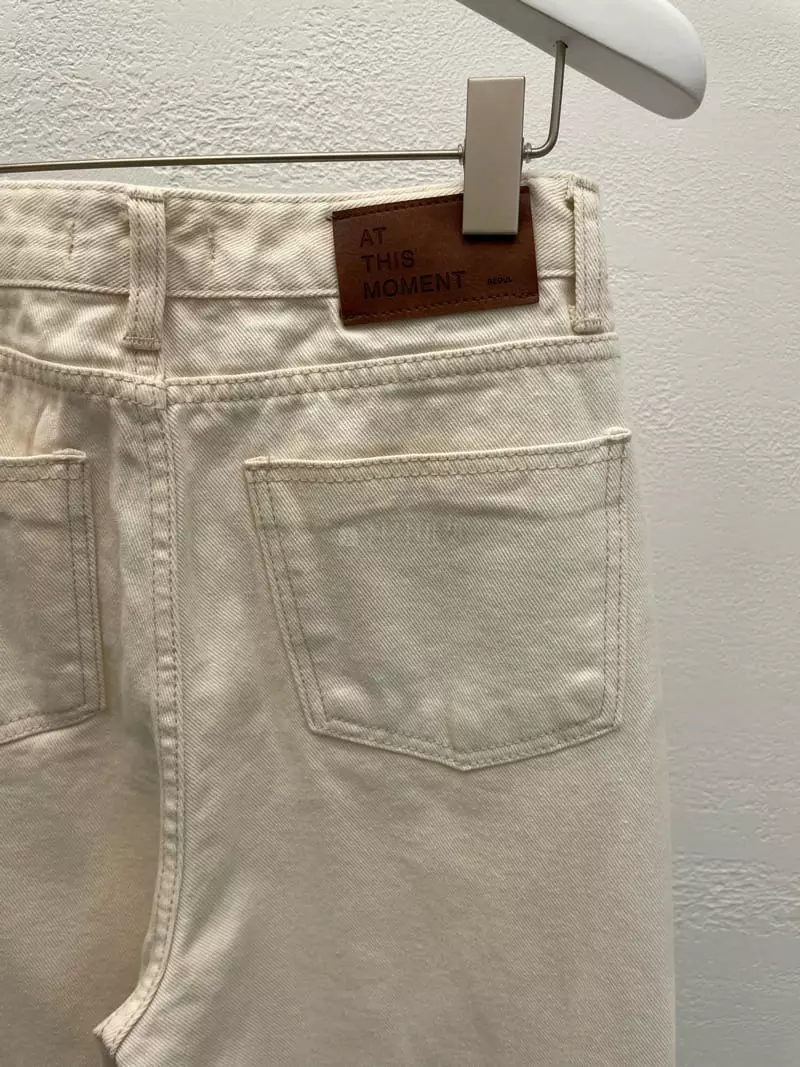Atthismoment - Korean Women Fashion - #womensfashion - Cream Jeans - 12