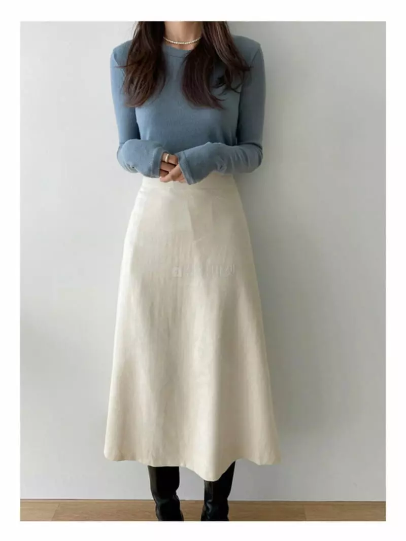 Atthismoment - Korean Women Fashion - #womensfashion - Cream Skirt - 3