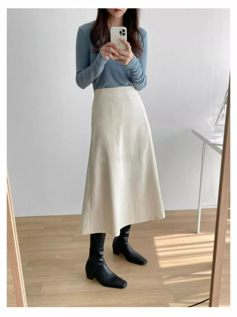 Atthismoment - Korean Women Fashion - #womensfashion - Cream Skirt - 5