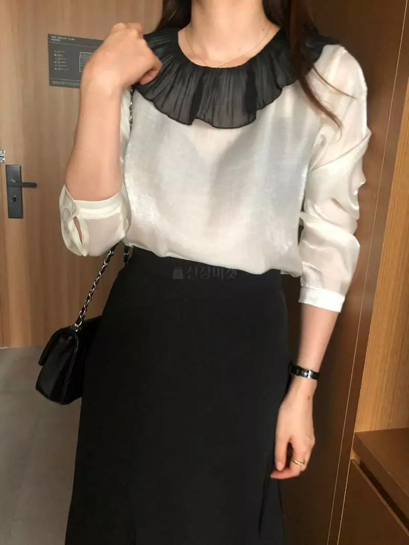 Atthismoment - Korean Women Fashion - #womensfashion - Curry Blouse - 5