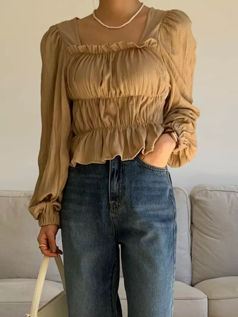 Atthismoment - Korean Women Fashion - #womensfashion - Yoggo Blouse - 5