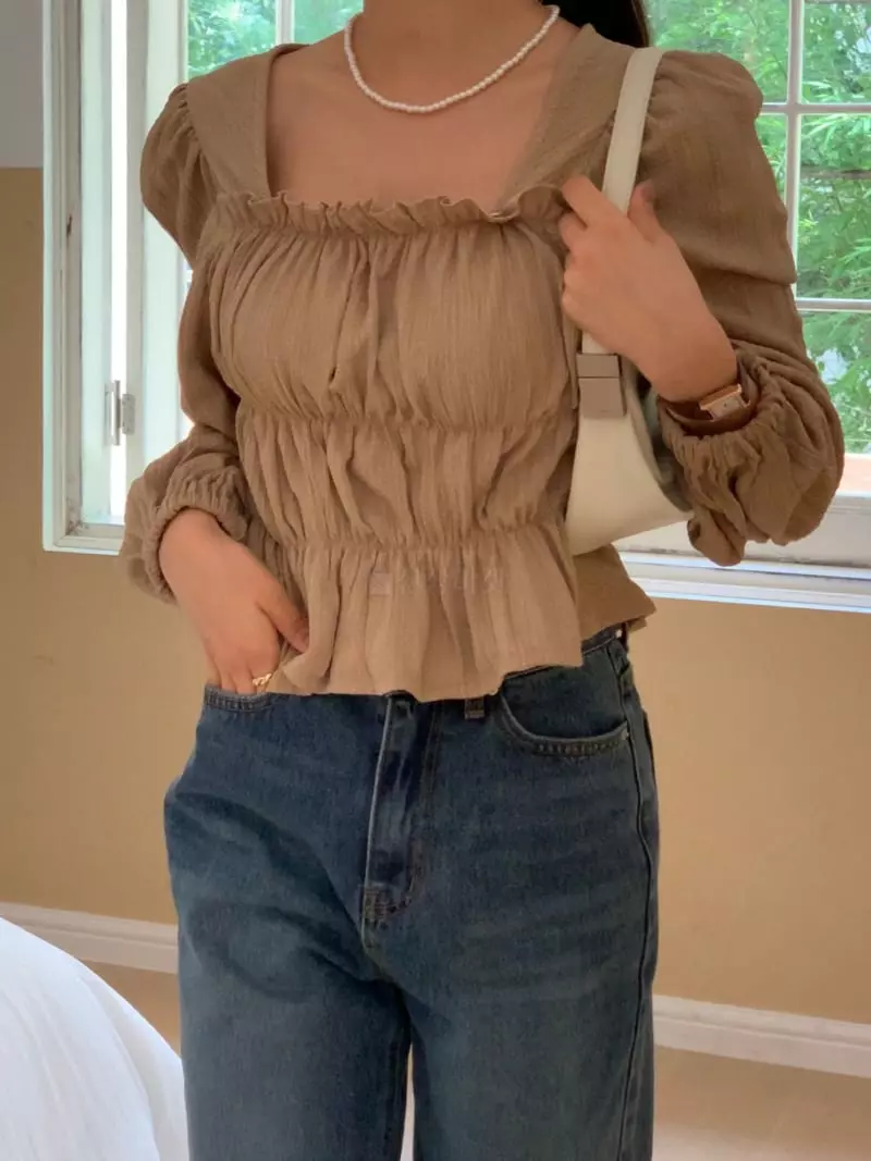 Atthismoment - Korean Women Fashion - #womensfashion - Yoggo Blouse - 7