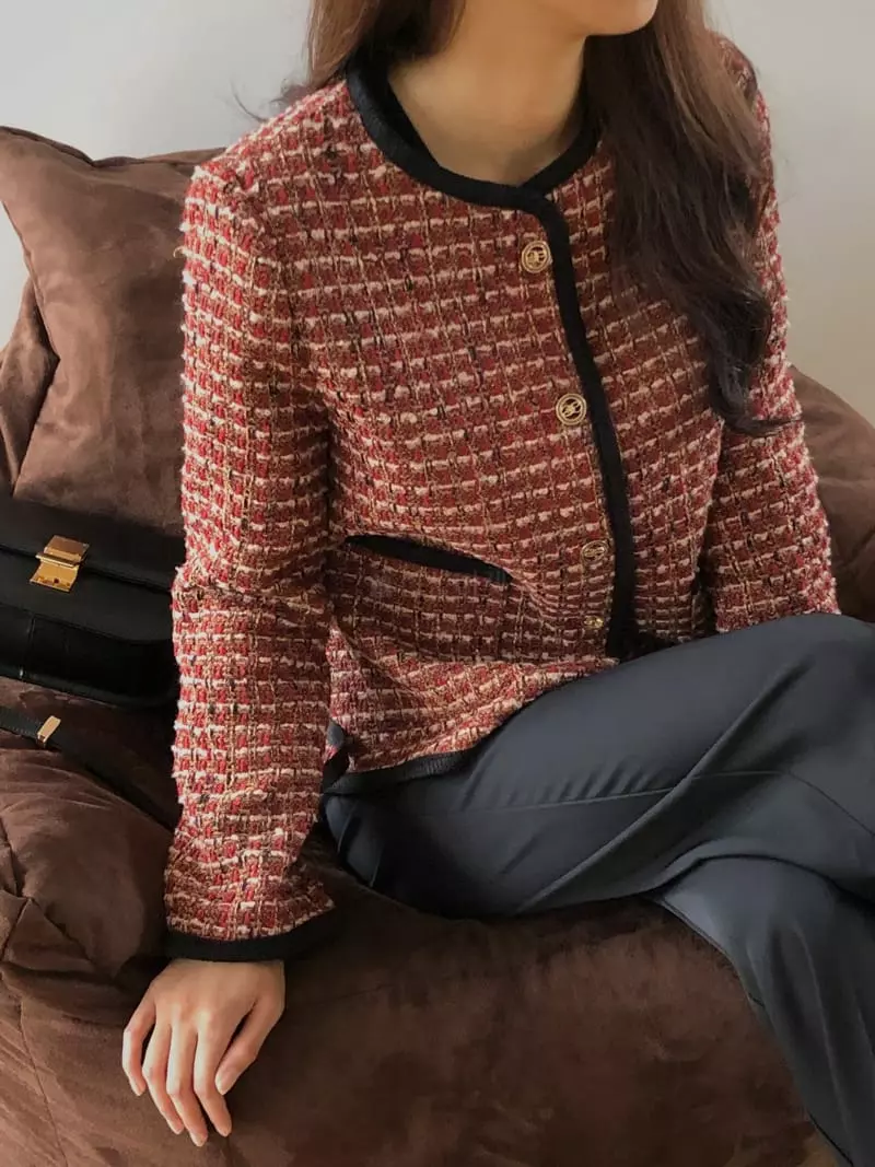 Atthismoment - Korean Women Fashion - #womensfashion - Autumn Twid Jacket - 6