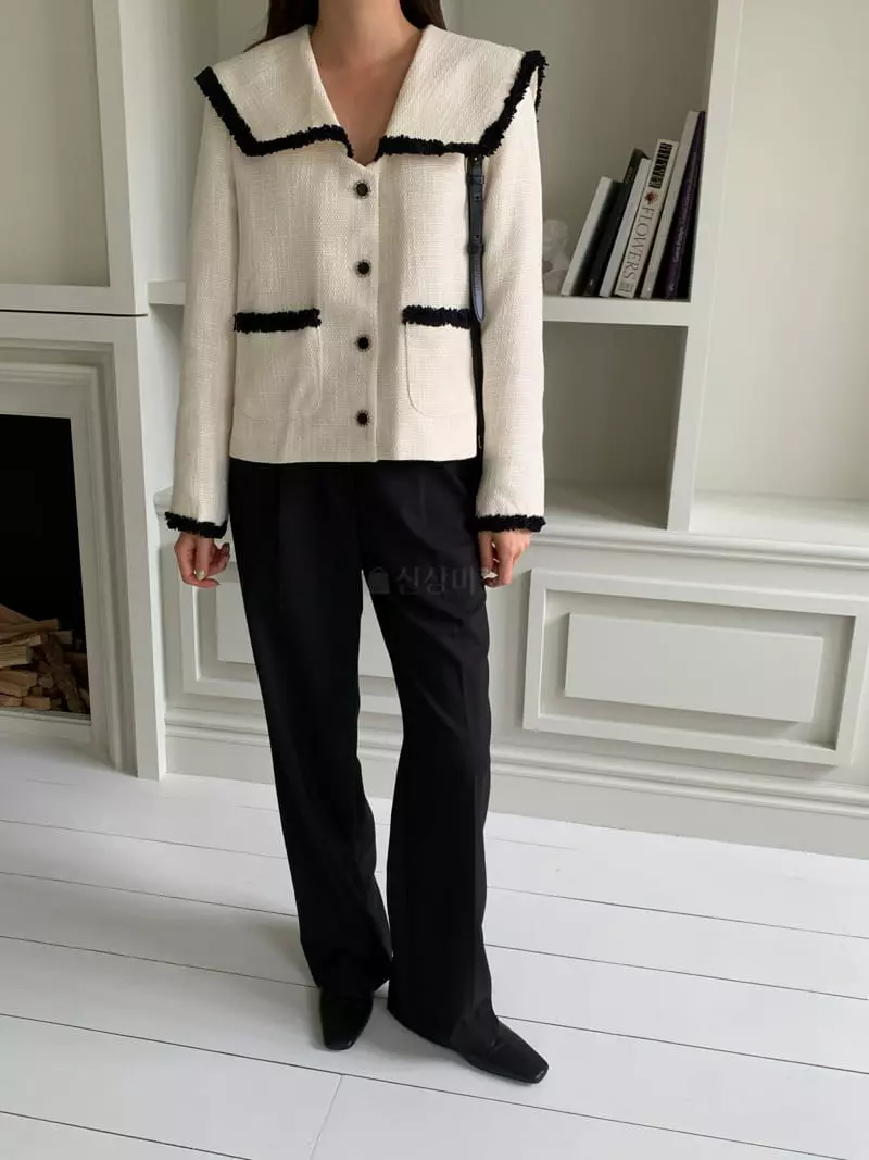 Atthismoment - Korean Women Fashion - #womensfashion - Sailor Twid Jacket - 3