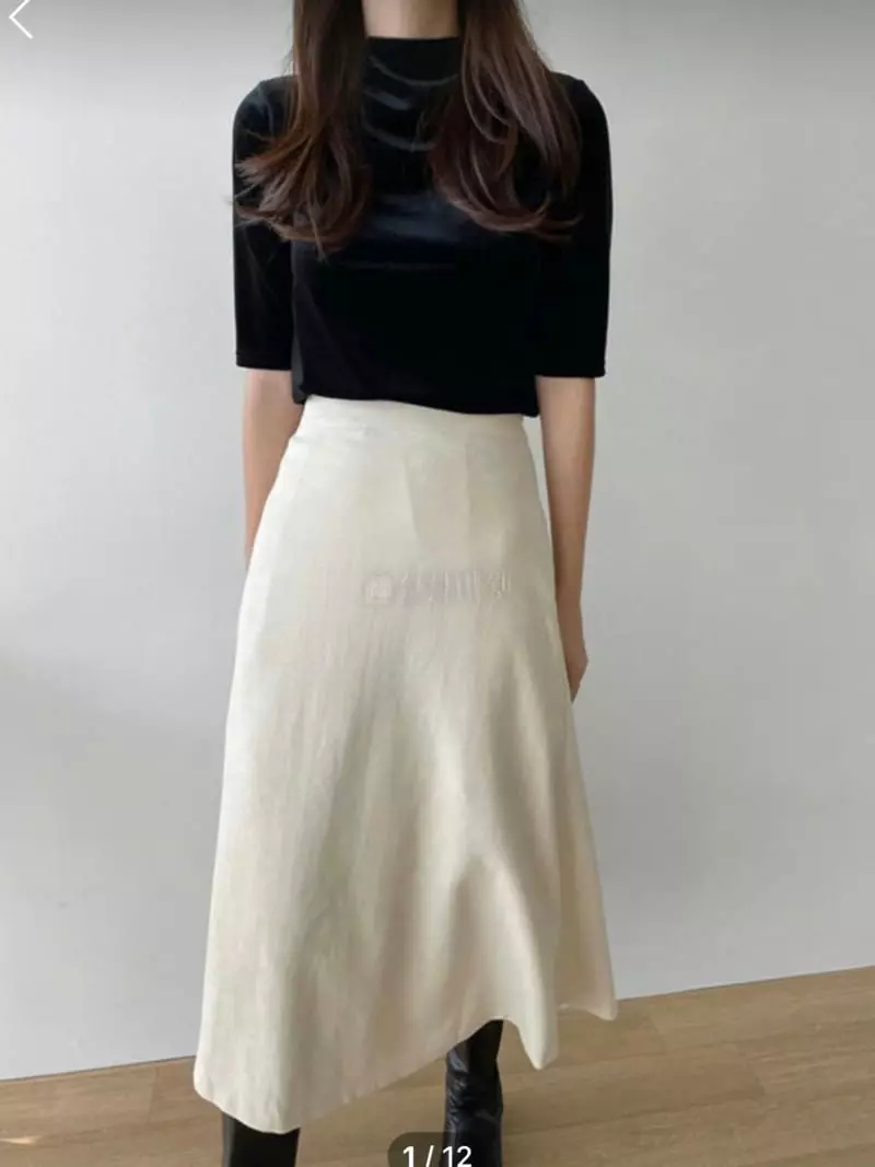 Atthismoment - Korean Women Fashion - #womensfashion - Velvet Turtleneck Tee - 2