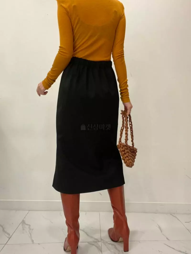 Auver_Fit - Korean Women Fashion - #momslook - Button Skirt - 8