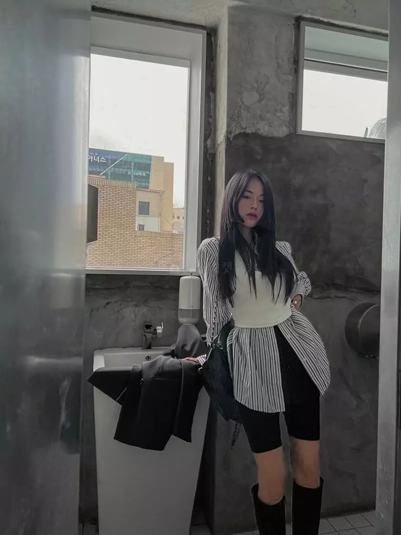Auver_Fit - Korean Women Fashion - #momslook - Rib Crop Bustier - 7