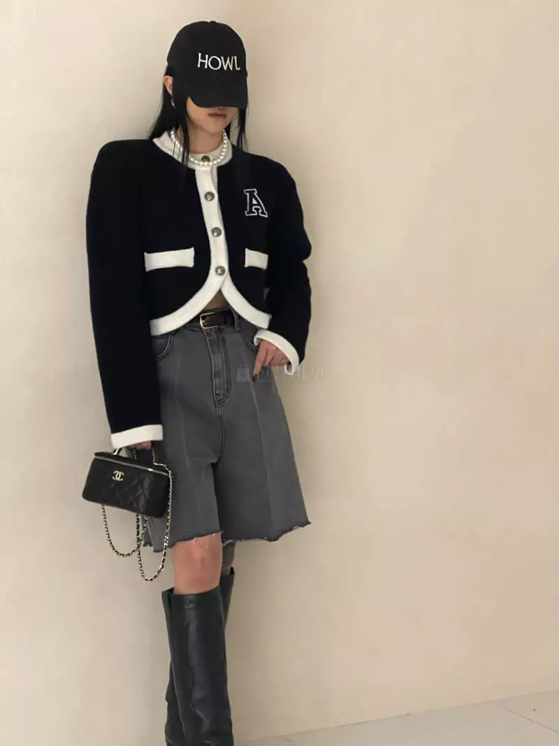 Auver_Fit - Korean Women Fashion - #momslook - A Patch Crop Cardigan - 2