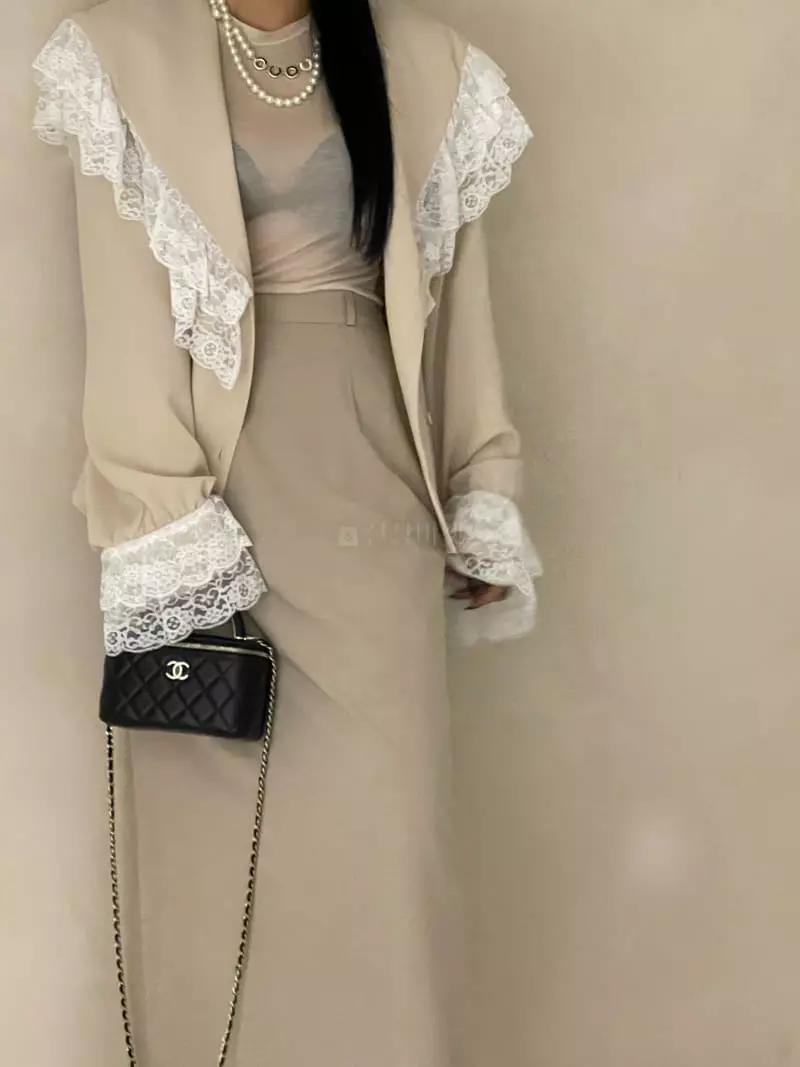 Auver_Fit - Korean Women Fashion - #pursuepretty - Sailor Lace Blouse - 7