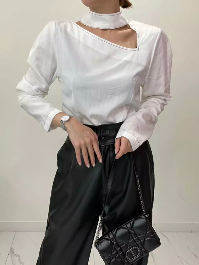 Auver_Fit - Korean Women Fashion - #pursuepretty - Sand China Blouse - 5
