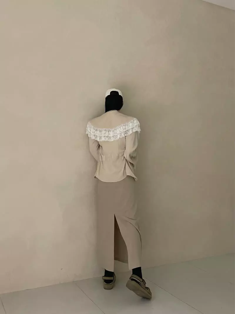 Auver_Fit - Korean Women Fashion - #restrostyle - Sailor Lace Blouse - 8