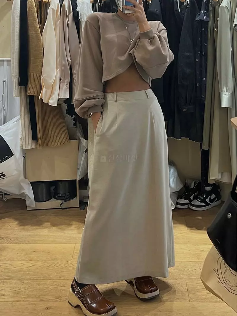 Auver_Fit - Korean Women Fashion - #shopsmall - Maxy Long Skirt