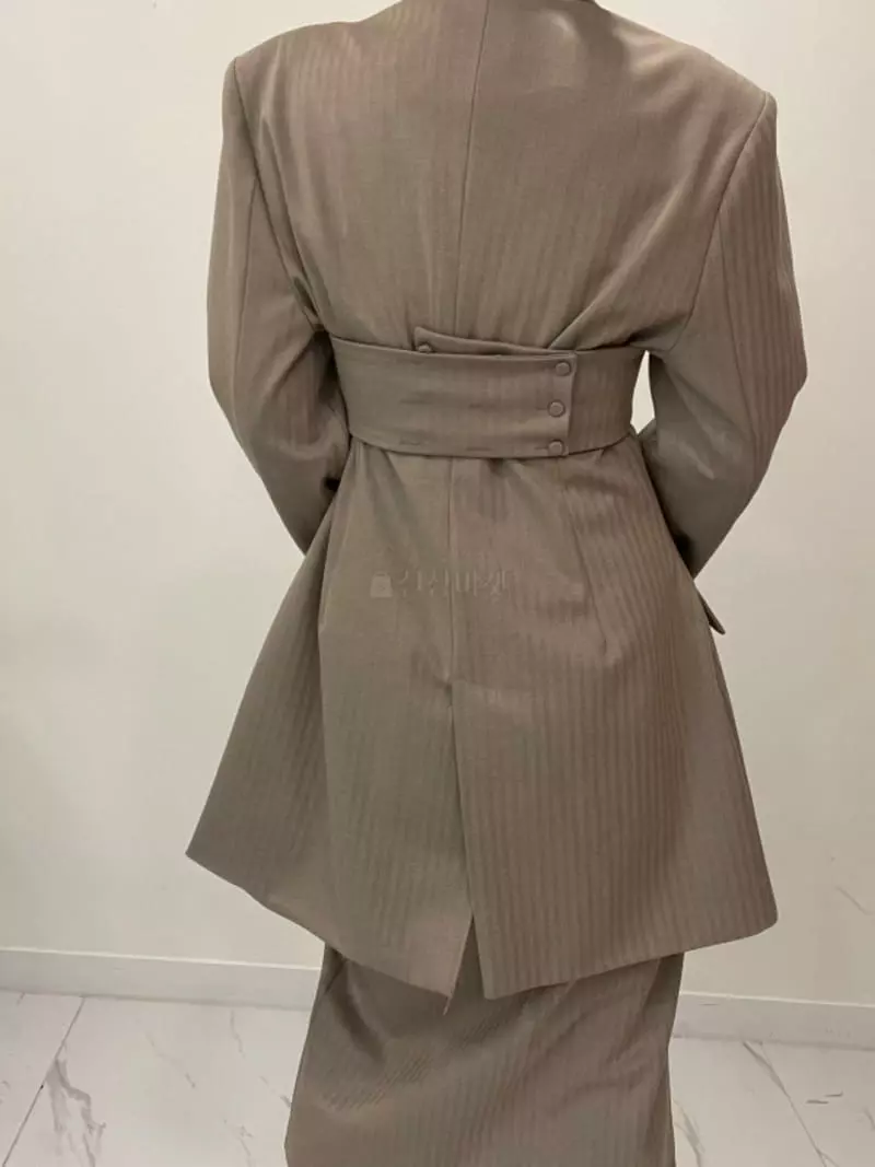 Auver_Fit - Korean Women Fashion - #womensfashion - Herringbone Top - 3