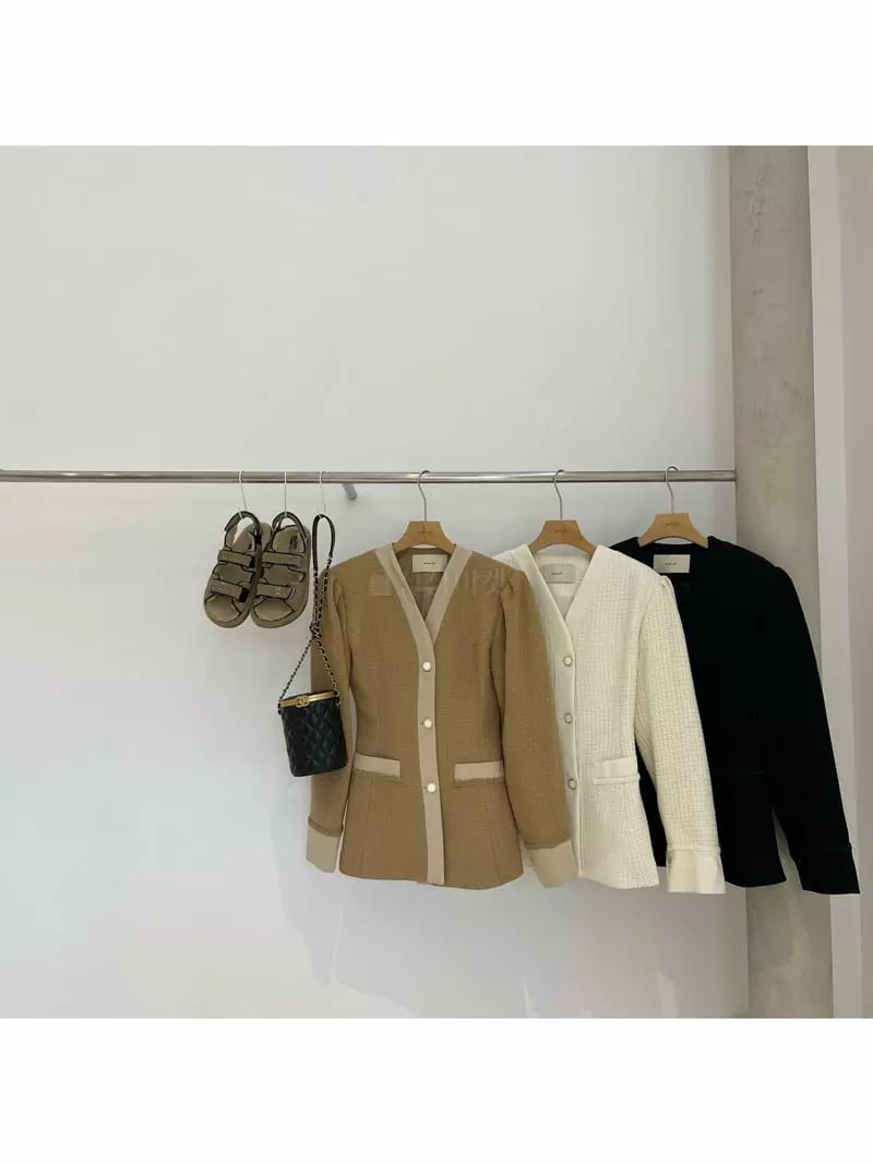 Auver_Fit - Korean Women Fashion - #womensfashion - Twid Jaclet - 7