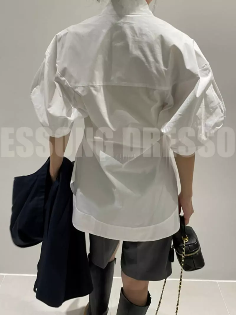 Auver_Fit - Korean Women Fashion - #womensfashion - Tulip Whole Shirt - 2
