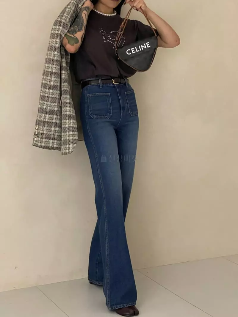 Auver_Fit - Korean Women Fashion - #womensfashion - Twi Pocket Jeans - 3