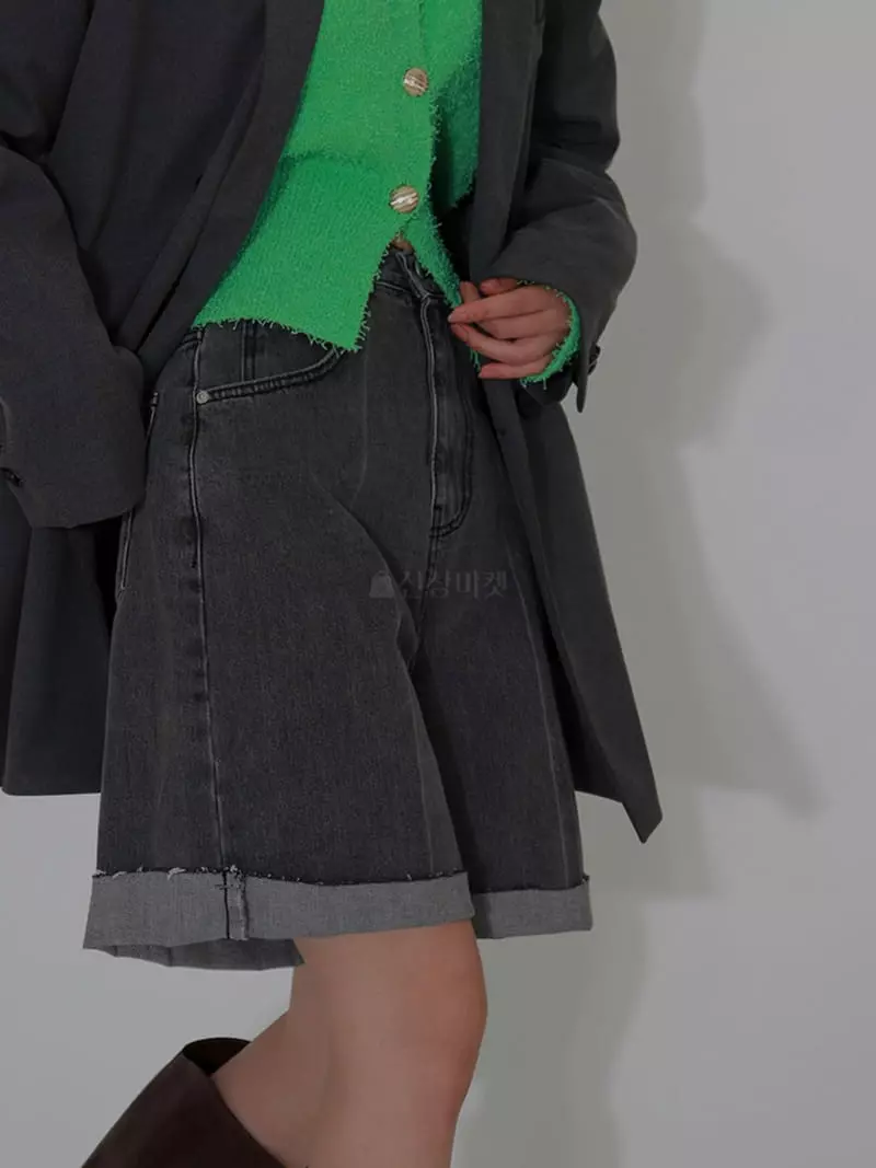 Auver_Fit - Korean Women Fashion - #womensfashion - Legic Denim Shorts - 2
