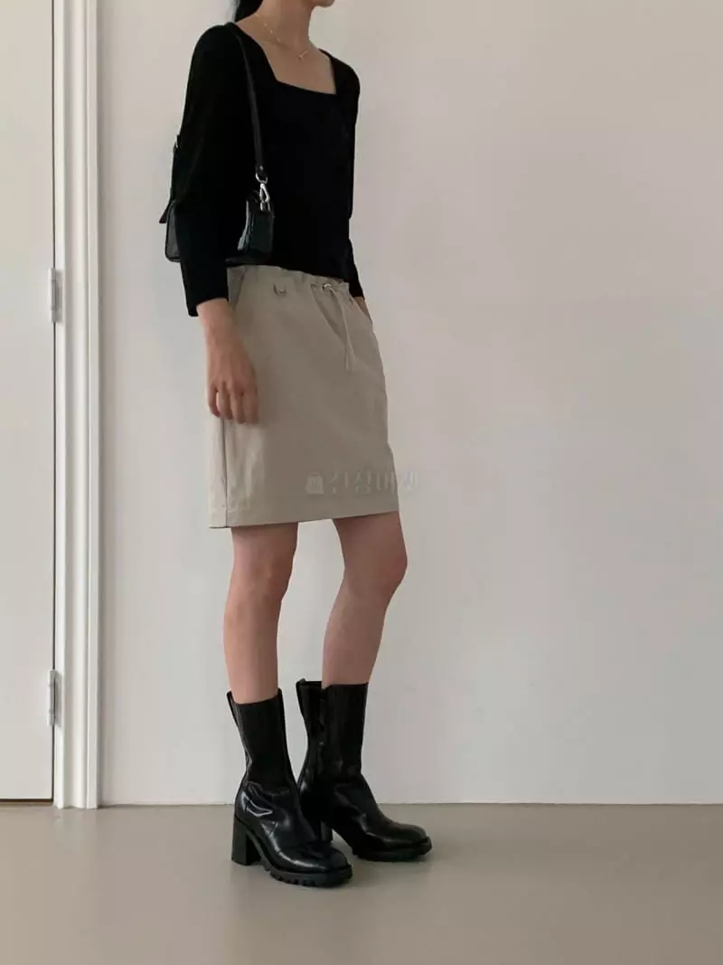 Avecnous - Korean Women Fashion - #shopsmall - Two Way String Skirt - 8