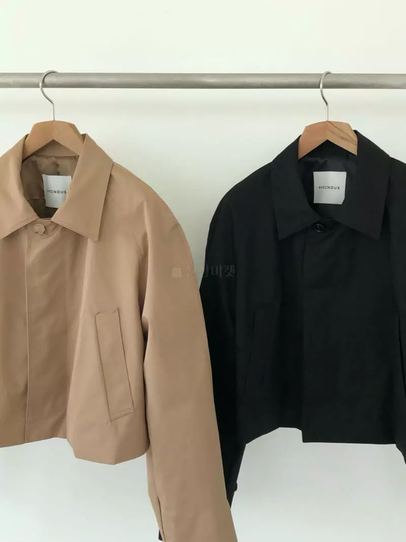Avecnous - Korean Women Fashion - #womensfashion - Crop Trench Jacket