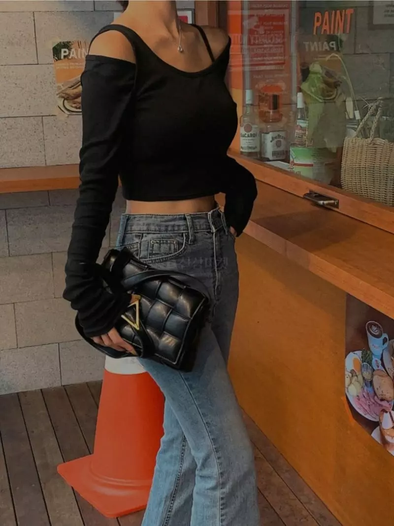 Awesome H - Korean Women Fashion - #womensfashion - Rib Layered Tee - 4