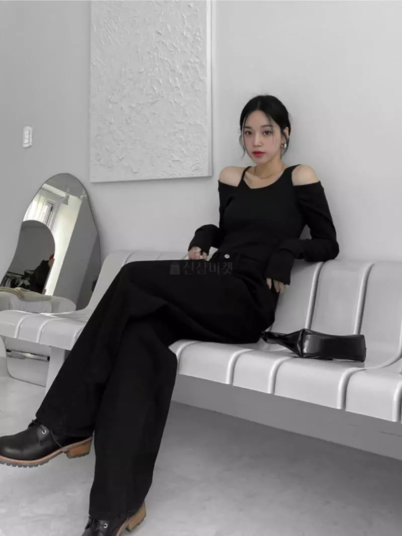 Awesome H - Korean Women Fashion - #momslook - Rib Layered Tee - 8