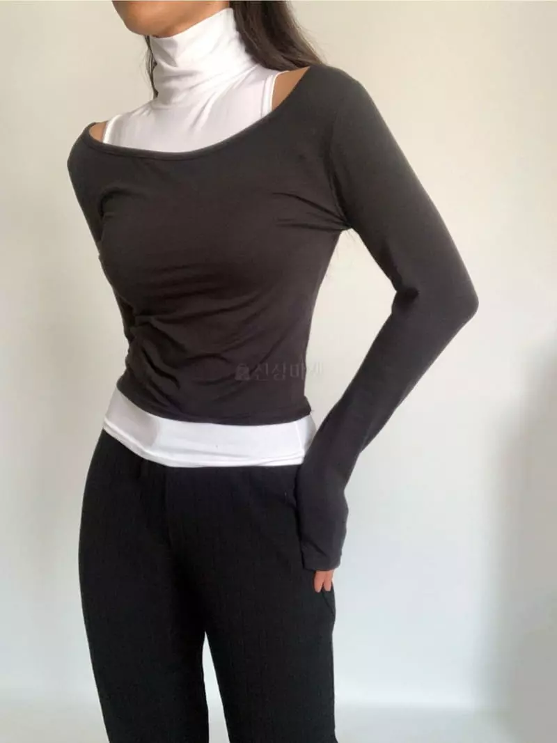 Awesome H - Korean Women Fashion - #momslook - Layered Tee