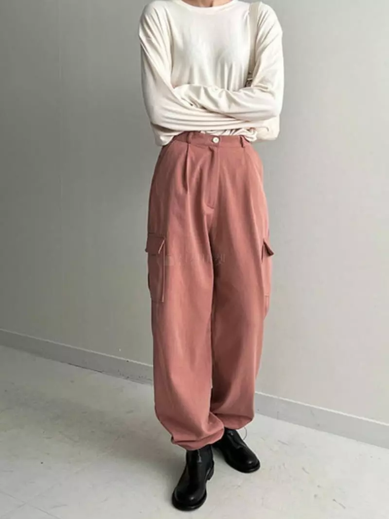 Awesome H - Korean Women Fashion - #momslook - Autumn Strign Pants - 11