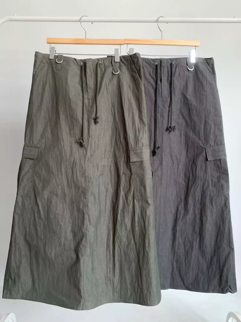Awesome H - Korean Women Fashion - #momslook - Cargo Skirt - 5