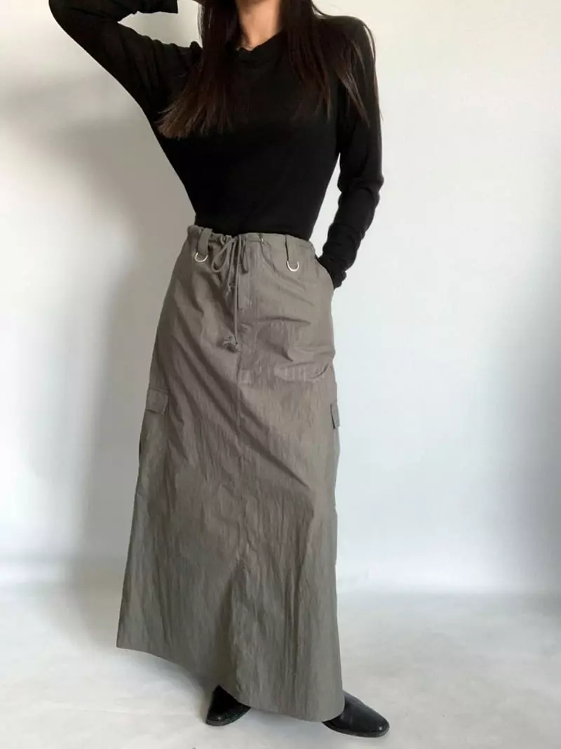 Awesome H - Korean Women Fashion - #momslook - Cargo Skirt - 9