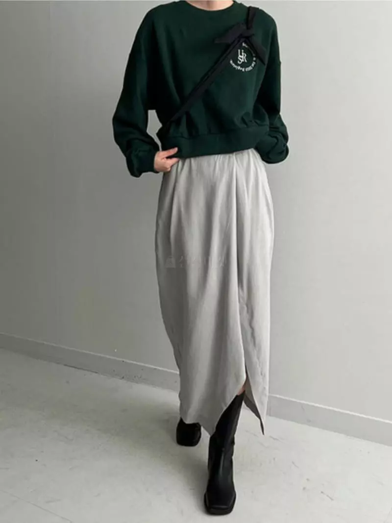 Awesome H - Korean Women Fashion - #momslook - Peach Button Skirt - 2
