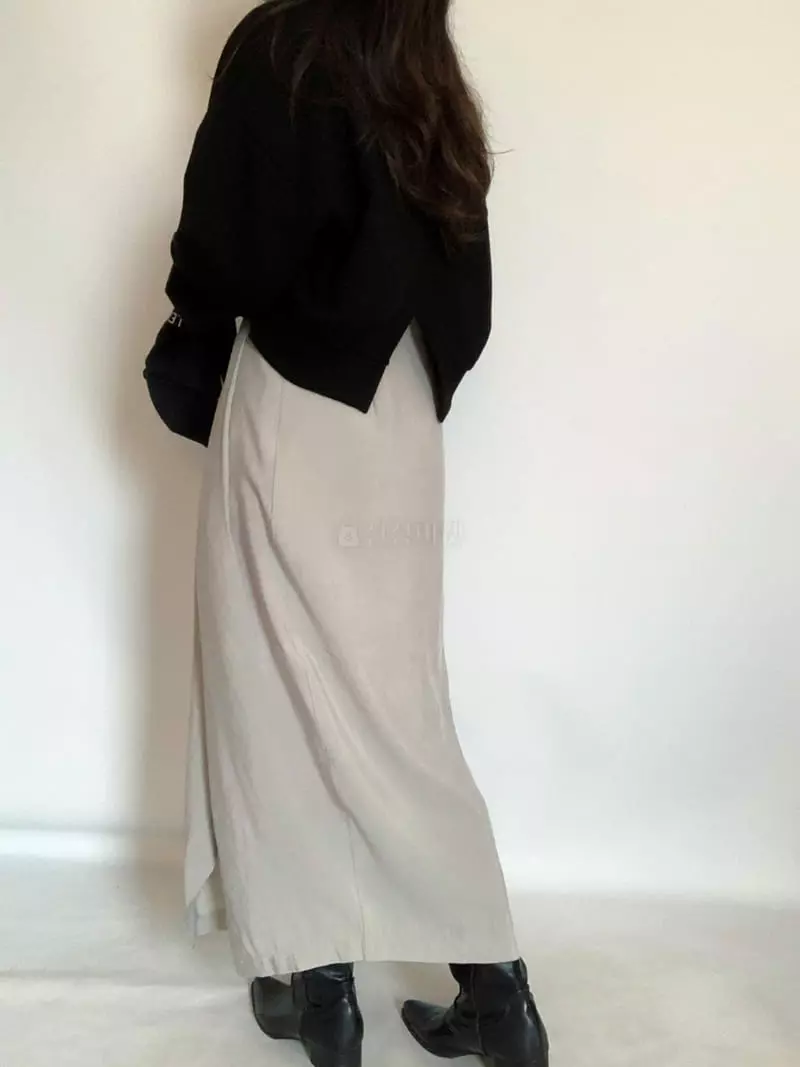 Awesome H - Korean Women Fashion - #momslook - Peach Button Skirt - 8