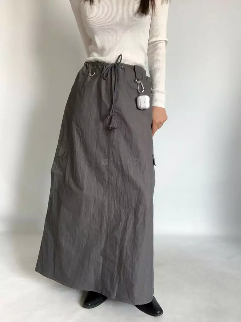 Awesome H - Korean Women Fashion - #shopsmall - Cargo Skirt - 2