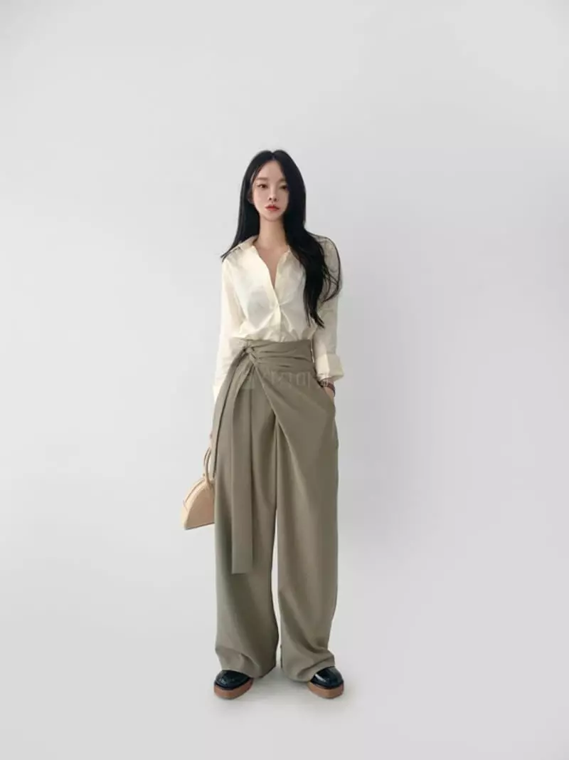 Awesome H - Korean Women Fashion - #shopsmall - Wide Pants - 4