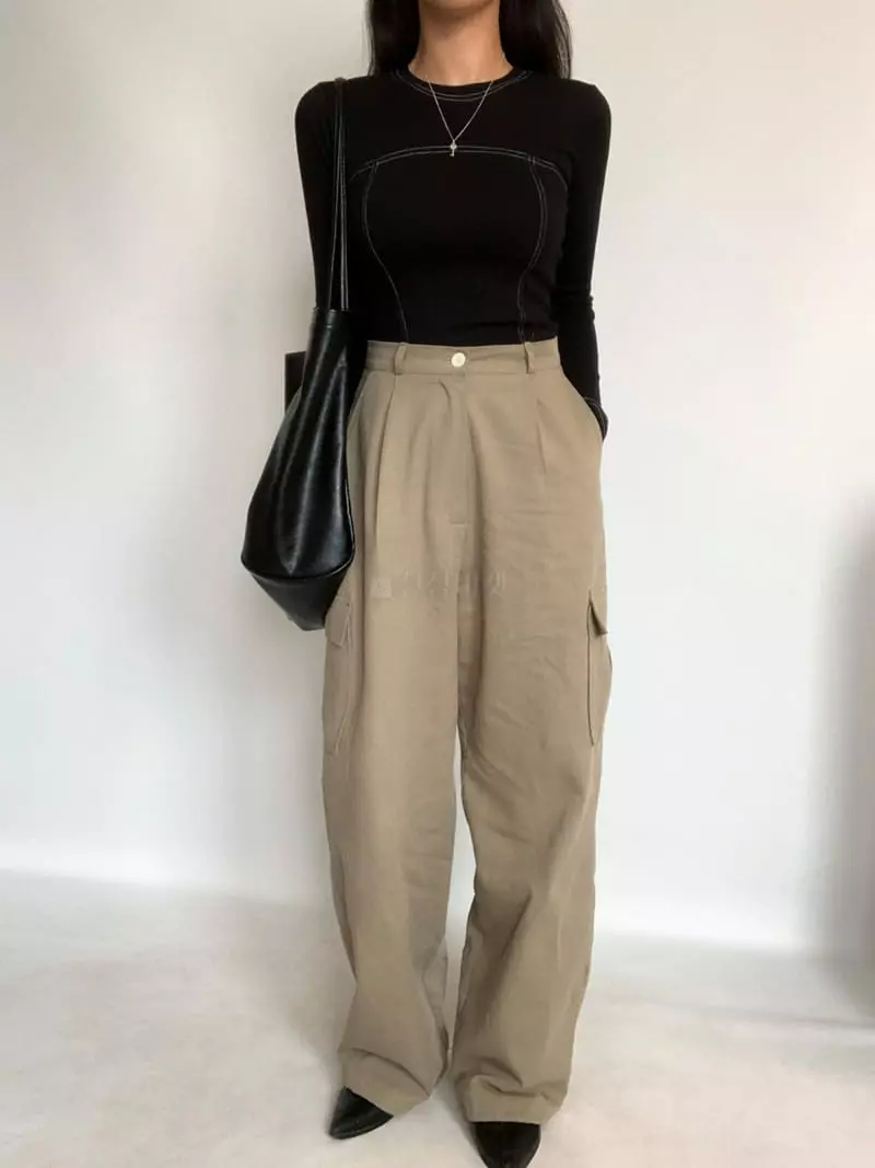 Awesome H - Korean Women Fashion - #vintagekidsstyle - Autumn Pants - 3