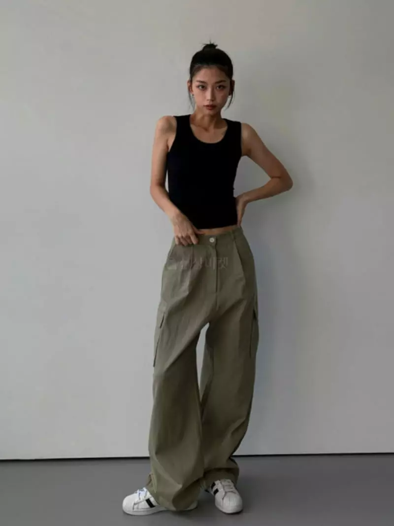 Awesome H - Korean Women Fashion - #vintagekidsstyle - Autumn Strign Pants - 2