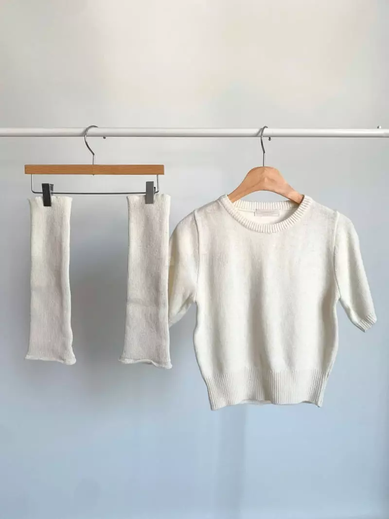 Awesome H - Korean Women Fashion - #womensfashion - Need Warmer Knit Tee - 8
