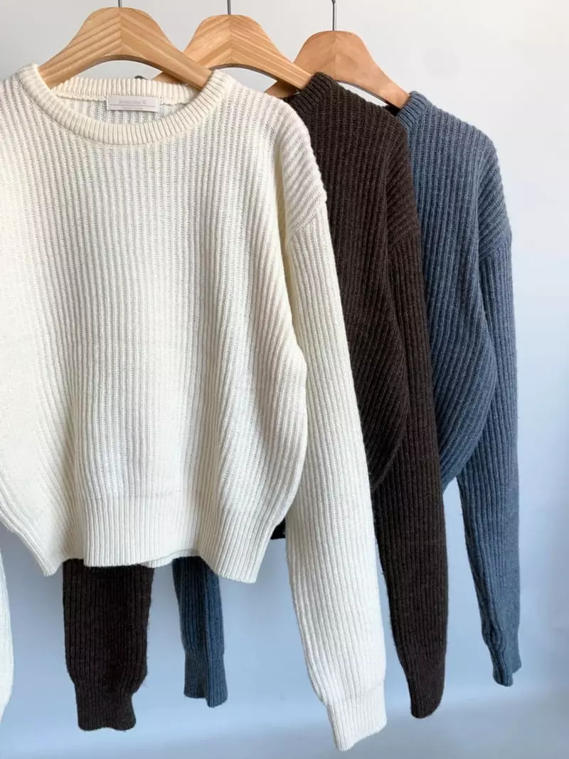 Awesome H - Korean Women Fashion - #womensfashion - Need You Crop Knit Tee - 7