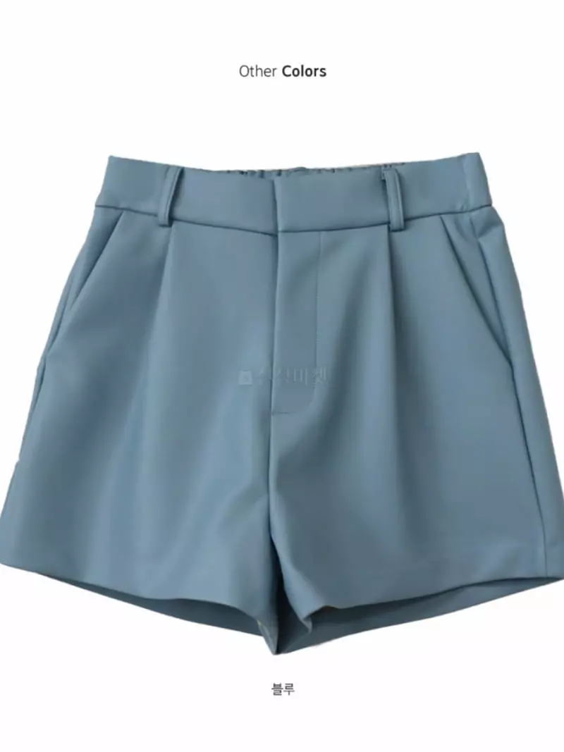 Awesome H - Korean Women Fashion - #womensfashion - Leather Shorts  - 7