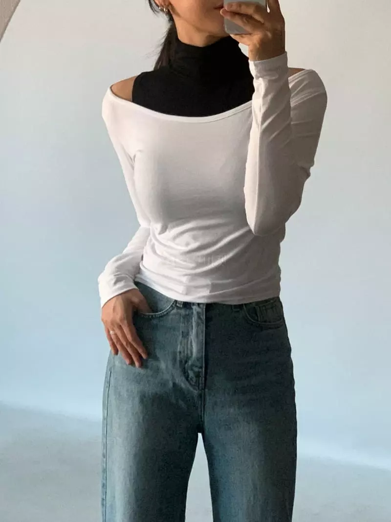 Awesome H - Korean Women Fashion - #womensfashion - Layered Tee - 2