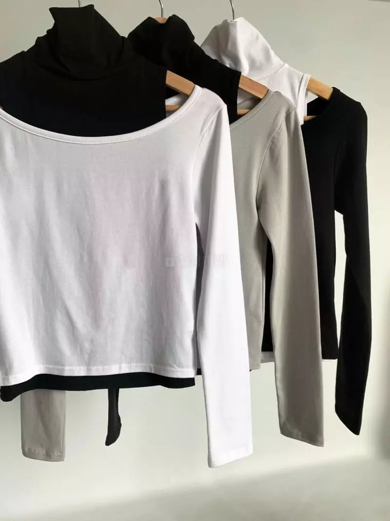 Awesome H - Korean Women Fashion - #momslook - Layered Tee - 4