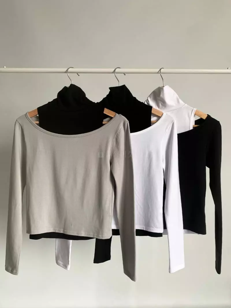 Awesome H - Korean Women Fashion - #womensfashion - Layered Tee - 6