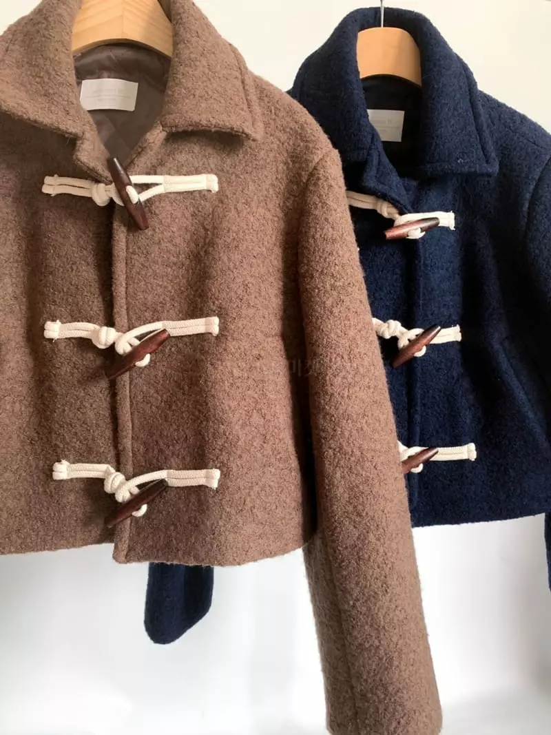 Awesome H - Korean Women Fashion - #womensfashion - Terry Crop Coat