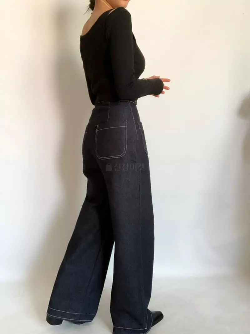 Awesome H - Korean Women Fashion - #womensfashion - Pure Stitch Jeans - 2