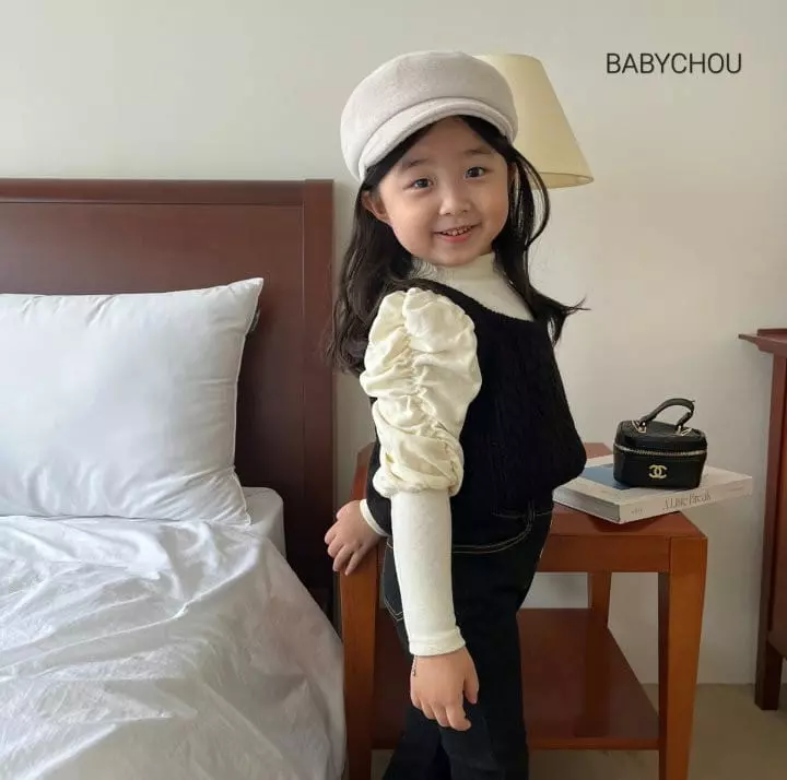 BABYZZAM - Korean Children Fashion Brand - #Kfashion4kids - Shirring Puff Turtleneck - 2